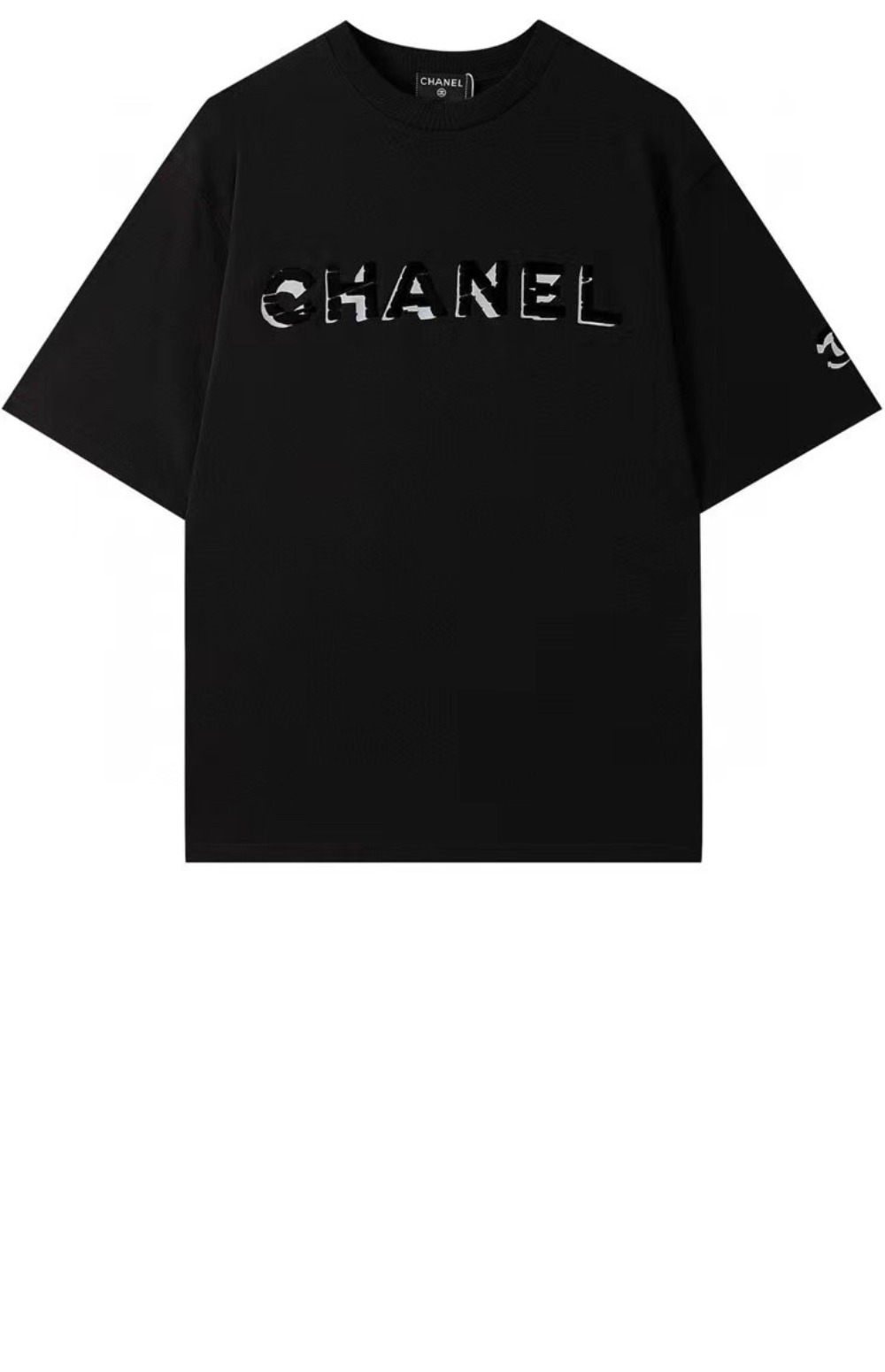 미러급레플리카사이트 | 명품레플리카 전문 쇼핑몰  | 퍼스트원 - 로고 프린트 반팔 > 샤넬