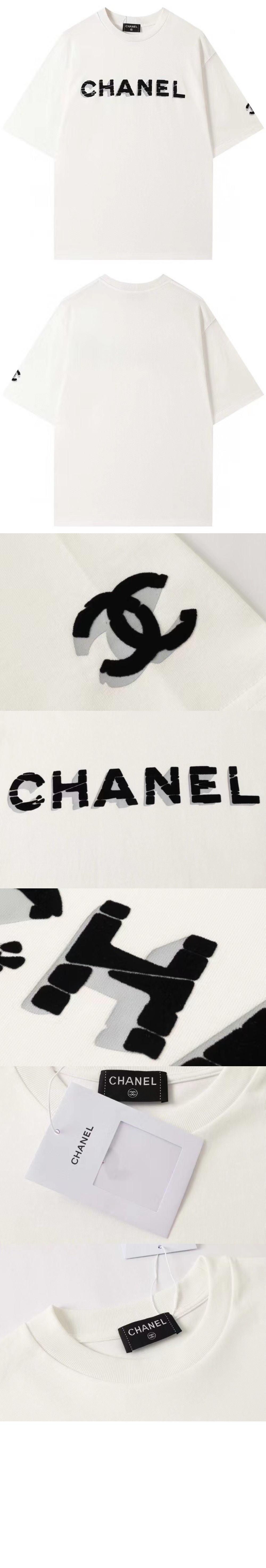 미러급레플리카사이트 | 명품레플리카 전문 쇼핑몰  | 퍼스트원 - 로고 프린트 반팔 > 샤넬