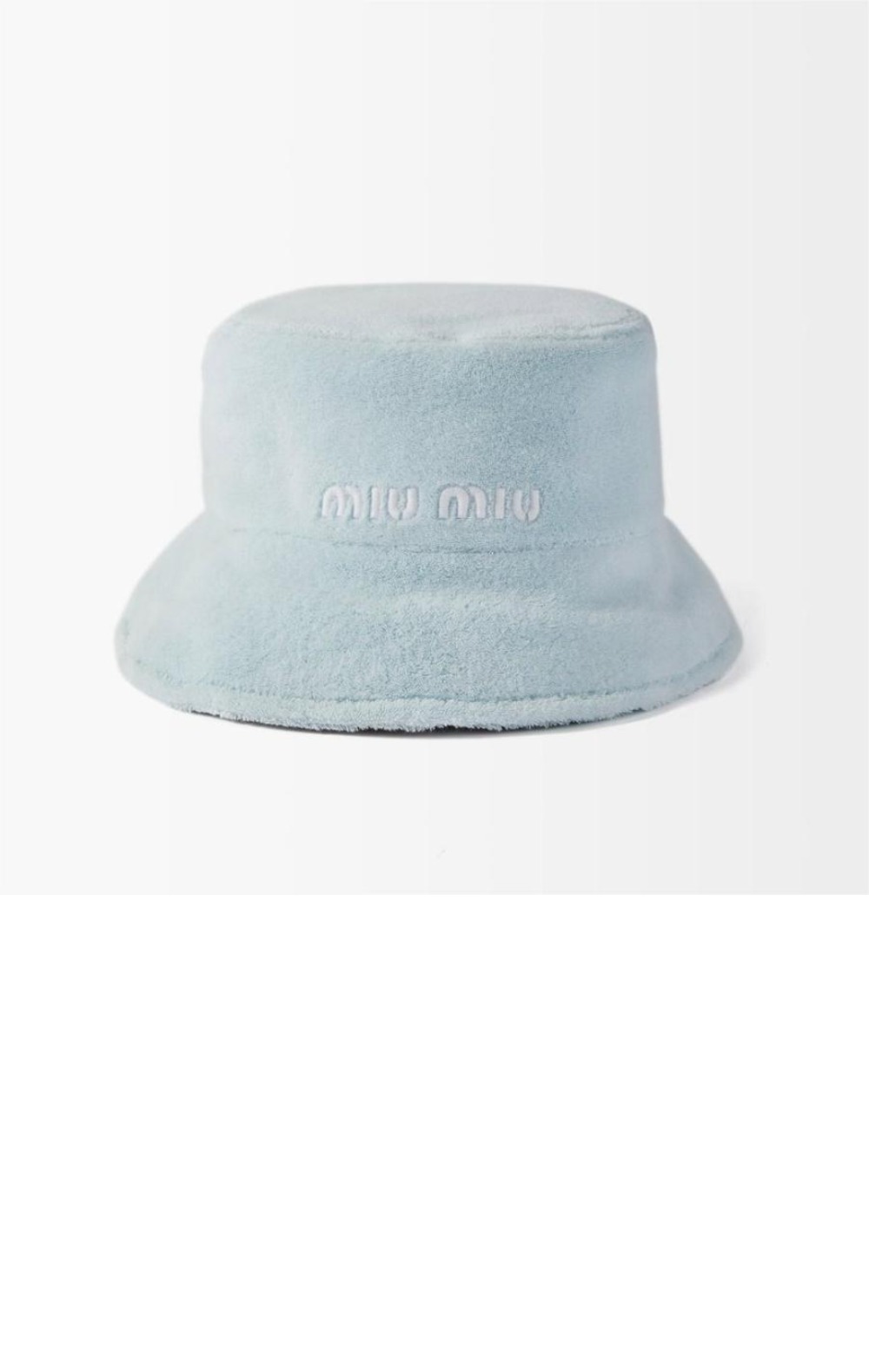 미러급레플리카사이트 | 명품레플리카 전문 쇼핑몰  | 퍼스트원 - 로고 자수 버킷햇 5HC178 > 미우미우