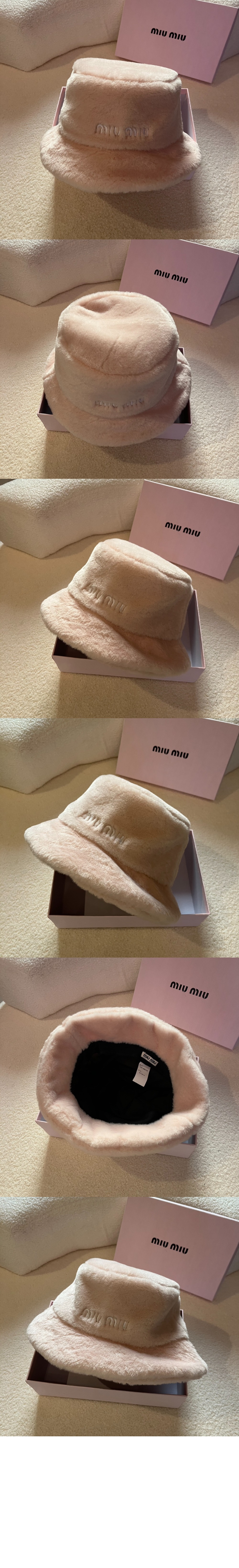 미러급레플리카사이트 | 명품레플리카 전문 쇼핑몰  | 퍼스트원 - 로고 자수 버킷햇 5HC178 > 미우미우