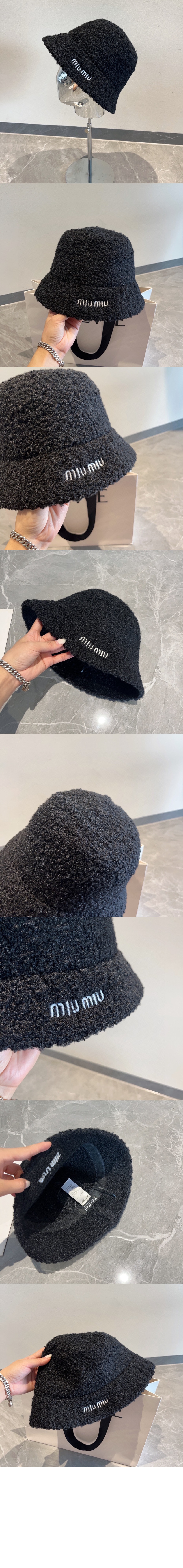 미러급레플리카사이트 | 명품레플리카 전문 쇼핑몰  | 퍼스트원 - 로고 자수 버킷햇 5HC196 > 미우미우