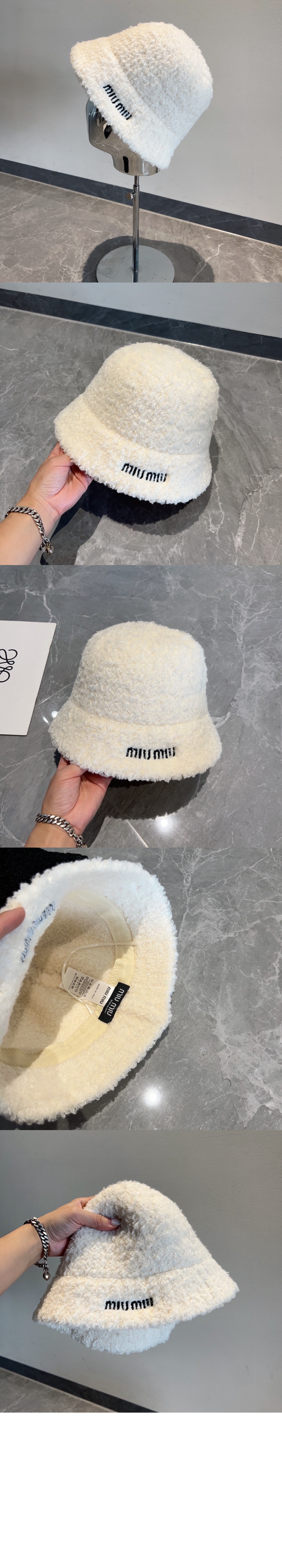 미러급레플리카사이트 | 명품레플리카 전문 쇼핑몰  | 퍼스트원 - 로고 자수 버킷햇 5HC196 > 미우미우