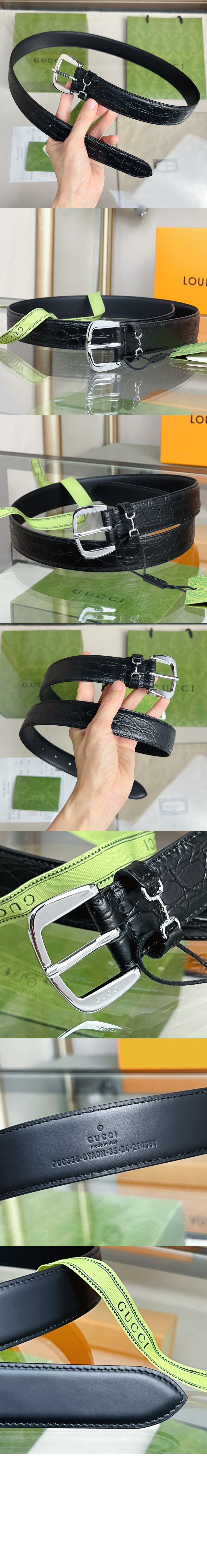 미러급레플리카사이트 | 명품레플리카 전문 쇼핑몰  | 퍼스트원 - 사각 버클 벨트 700338 > 구찌