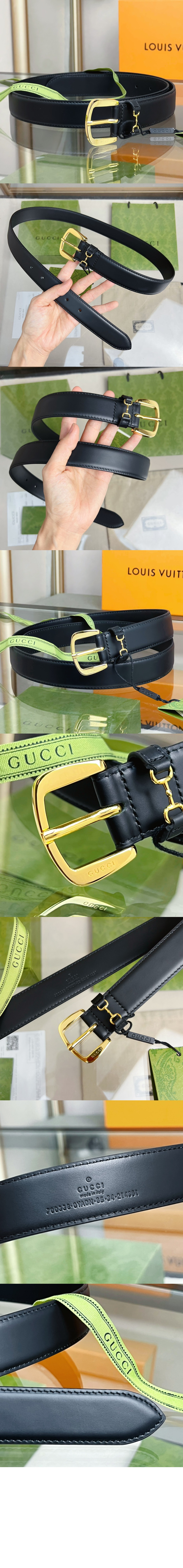 미러급레플리카사이트 | 명품레플리카 전문 쇼핑몰  | 퍼스트원 - 사각 버클 벨트 700338 > 구찌