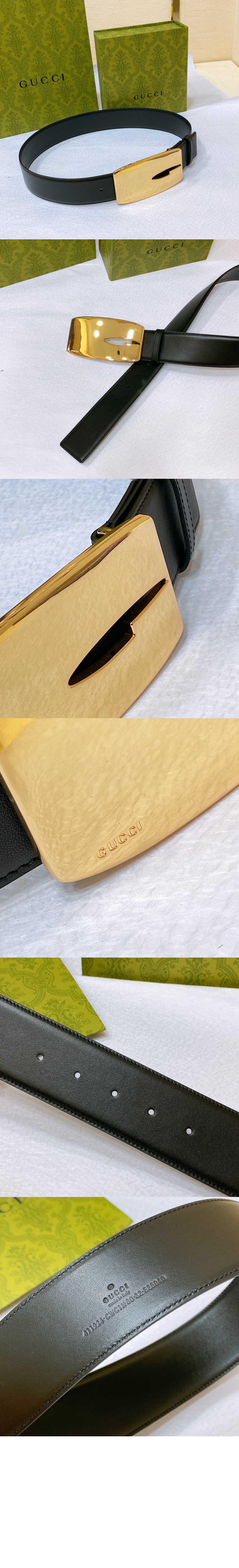 미러급레플리카사이트 | 명품레플리카 전문 쇼핑몰  | 퍼스트원 - 와이드 버전 매끄러운 버클 벨트 740372 > 구찌