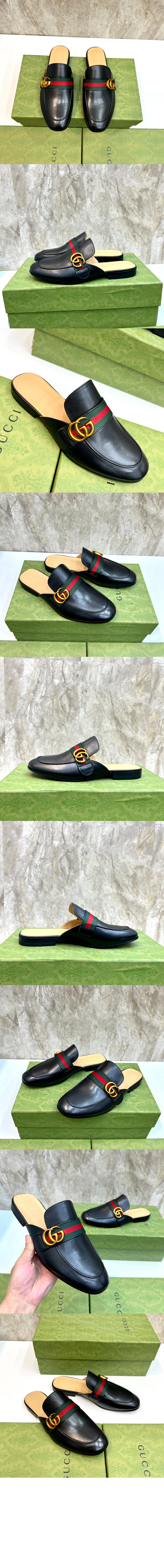 미러급레플리카사이트 | 명품레플리카 전문 쇼핑몰  | 퍼스트원 - GG 웹 디테일 가죽 로퍼 469891 > 구찌