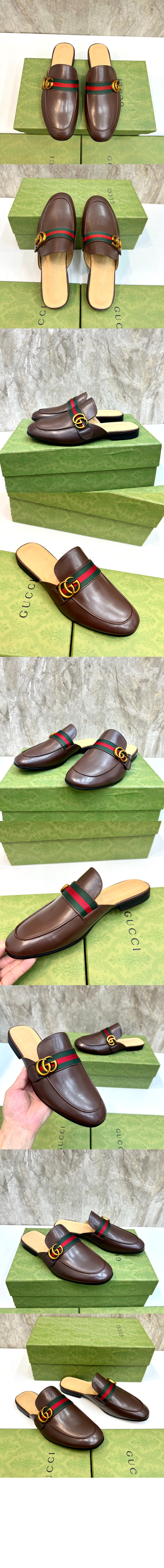 미러급레플리카사이트 | 명품레플리카 전문 쇼핑몰  | 퍼스트원 - GG 웹 디테일 가죽 로퍼 469891 > 구찌