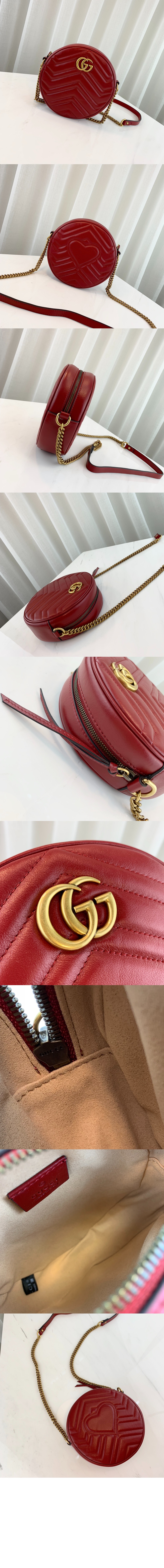 미러급레플리카사이트 | 명품레플리카 전문 쇼핑몰  | 퍼스트원 - GG 마몽 미니 라운드백 550154 > 구찌