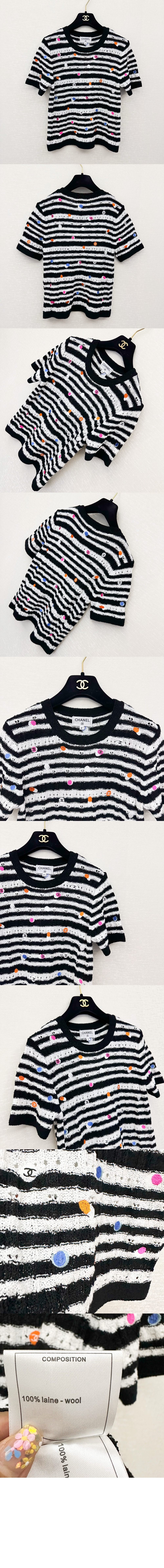 미러급레플리카사이트 | 명품레플리카 전문 쇼핑몰  | 퍼스트원 - 프린트 니트 톱 > 샤넬