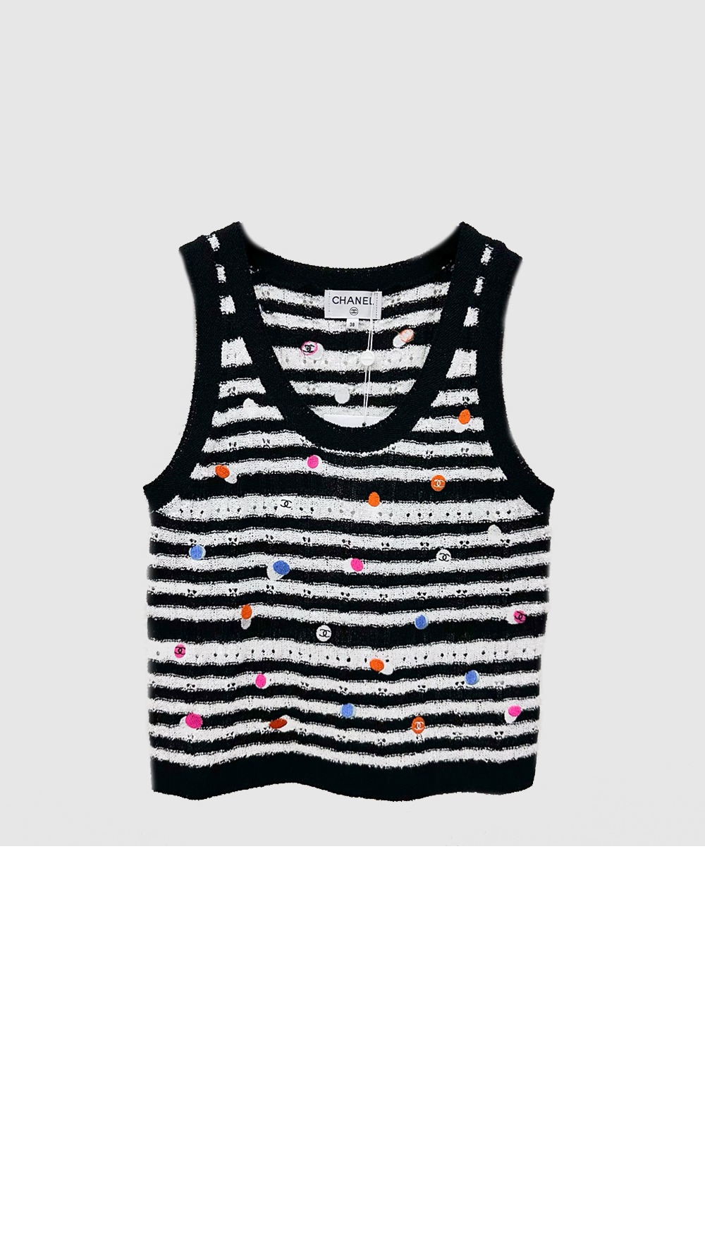 미러급레플리카사이트 | 명품레플리카 전문 쇼핑몰  | 퍼스트원 - 프린트 니트 톱 > 샤넬