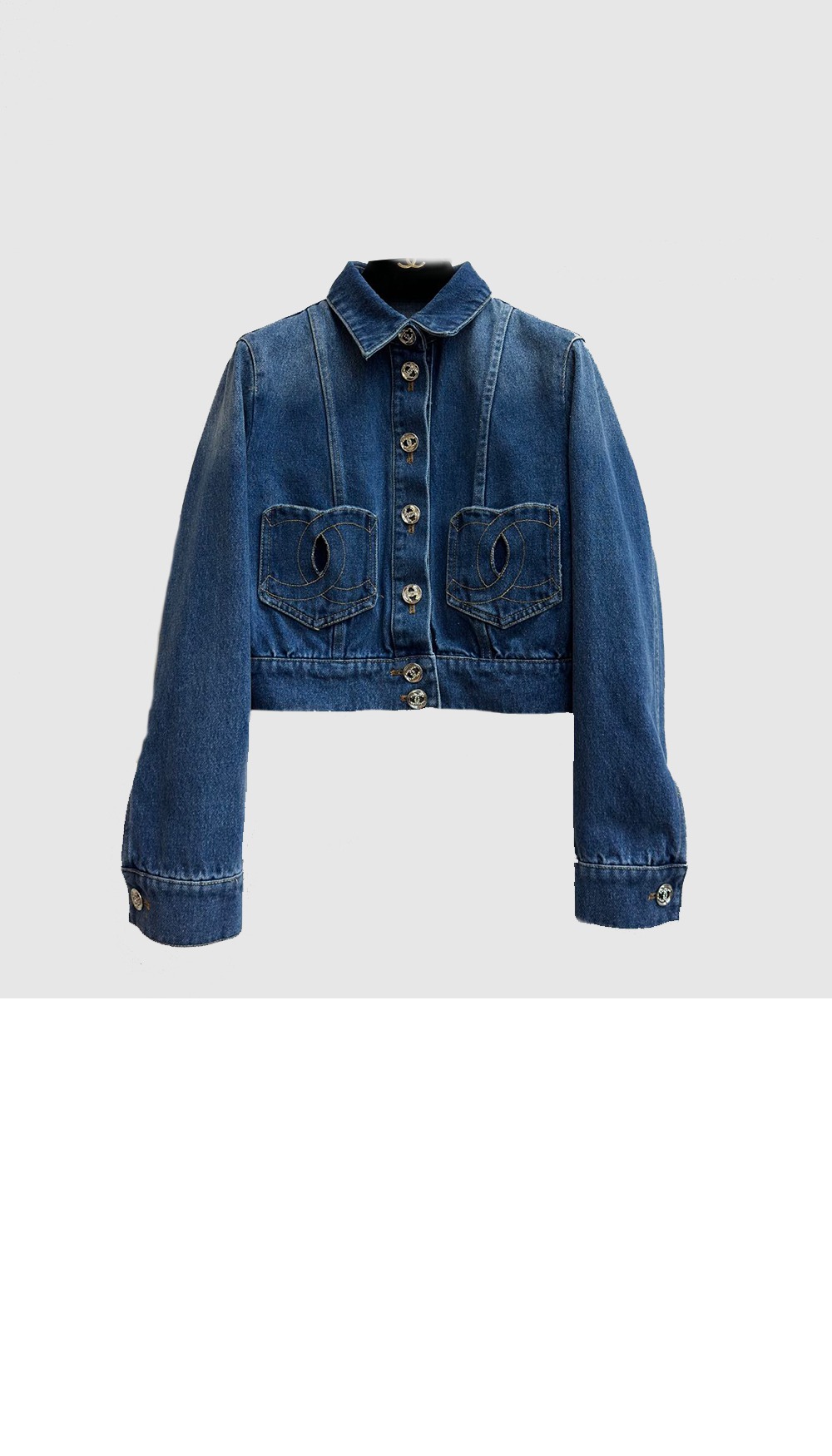 미러급레플리카사이트 | 명품레플리카 전문 쇼핑몰  | 퍼스트원 - 로고 프린트 쇼트 코트 > 샤넬