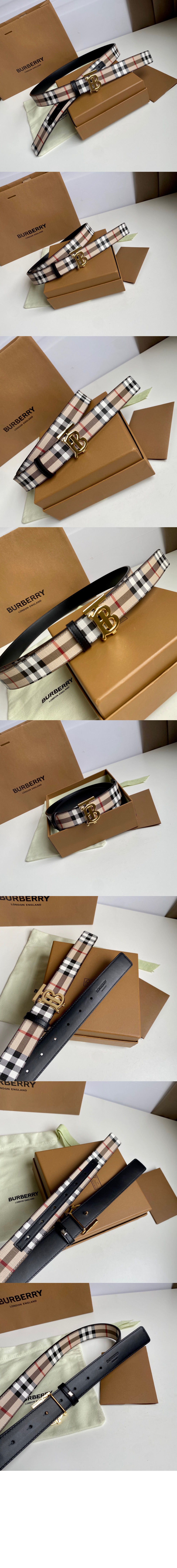 미러급레플리카사이트 | 명품레플리카 전문 쇼핑몰  | 퍼스트원 - 체크 양면 벨트 80524821 > 버버리