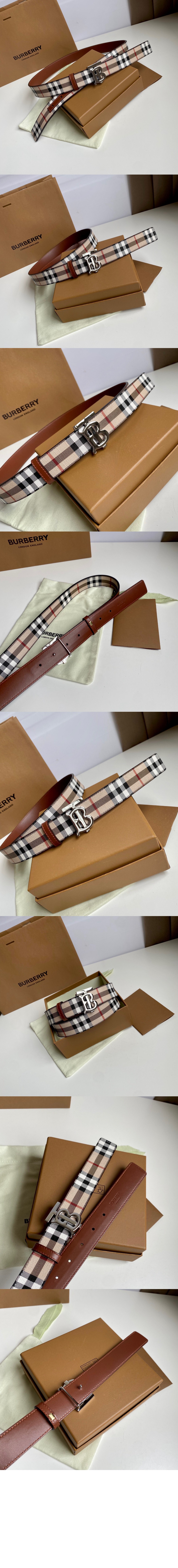 미러급레플리카사이트 | 명품레플리카 전문 쇼핑몰  | 퍼스트원 - 체크 양면 벨트 80524821 > 버버리