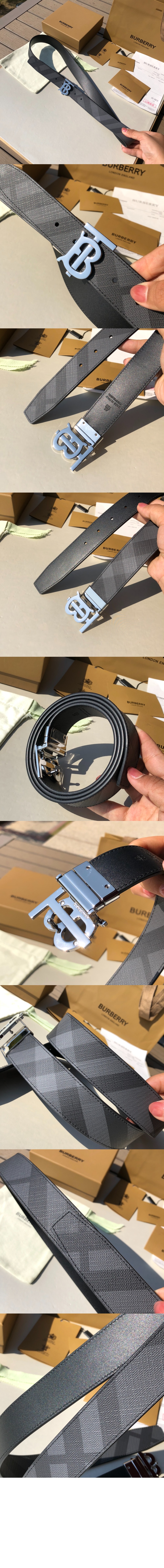 미러급레플리카사이트 | 명품레플리카 전문 쇼핑몰  | 퍼스트원 - 체크 레더 리버시블 TB 벨트 80653391 > 버버리
