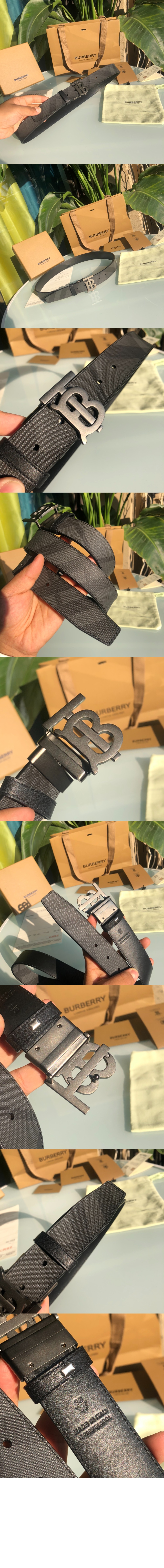 미러급레플리카사이트 | 명품레플리카 전문 쇼핑몰  | 퍼스트원 - 체크 레더 리버시블 TB 벨트 80653391 > 버버리