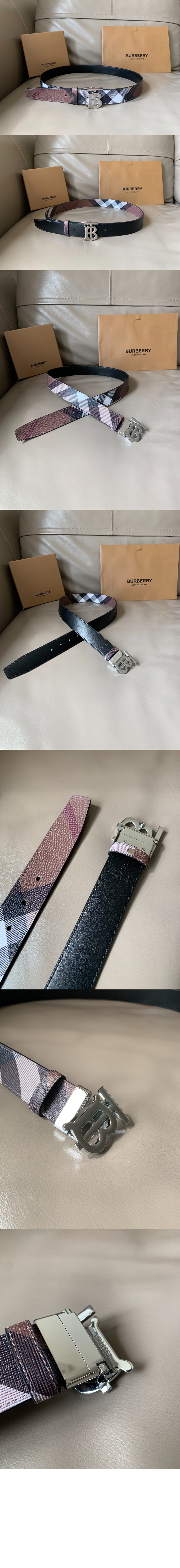 미러급레플리카사이트 | 명품레플리카 전문 쇼핑몰  | 퍼스트원 - 양면 로고 벨트 80493751 > 버버리