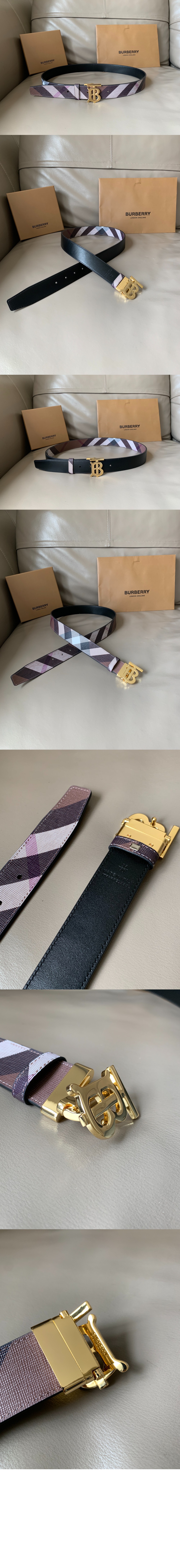 미러급레플리카사이트 | 명품레플리카 전문 쇼핑몰  | 퍼스트원 - 양면 로고 벨트 80493751 > 버버리