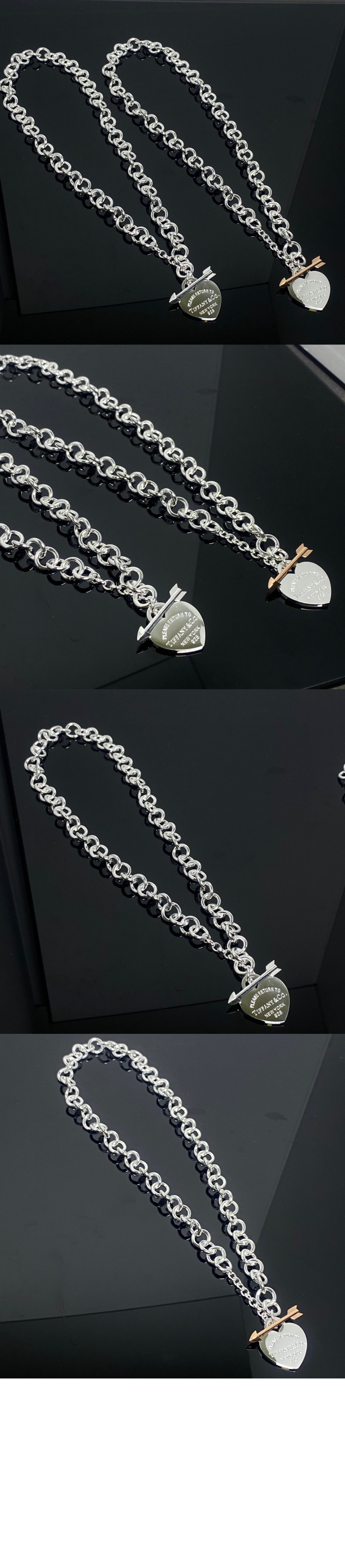 미러급레플리카사이트 | 명품레플리카 전문 쇼핑몰  | 퍼스트원 - 러브스트럭 하트 태그 네크리스 > 티파니