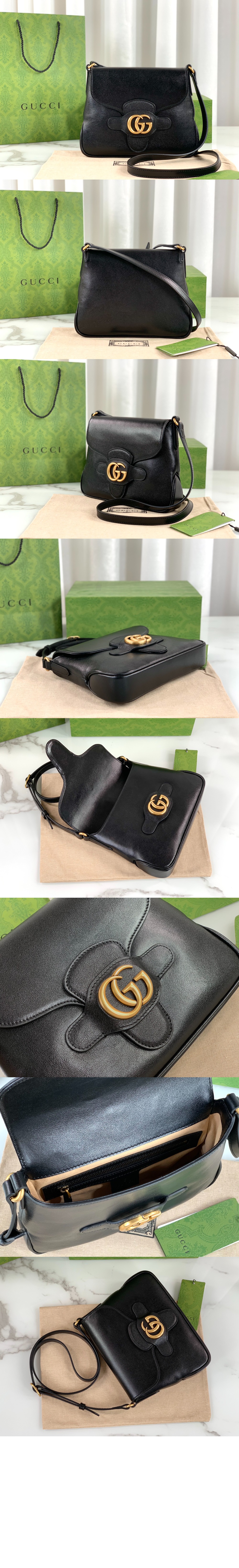 미러급레플리카사이트 | 명품레플리카 전문 쇼핑몰  | 퍼스트원 - GG 레더 스몰 메신저 숄더백 648934 > 구찌