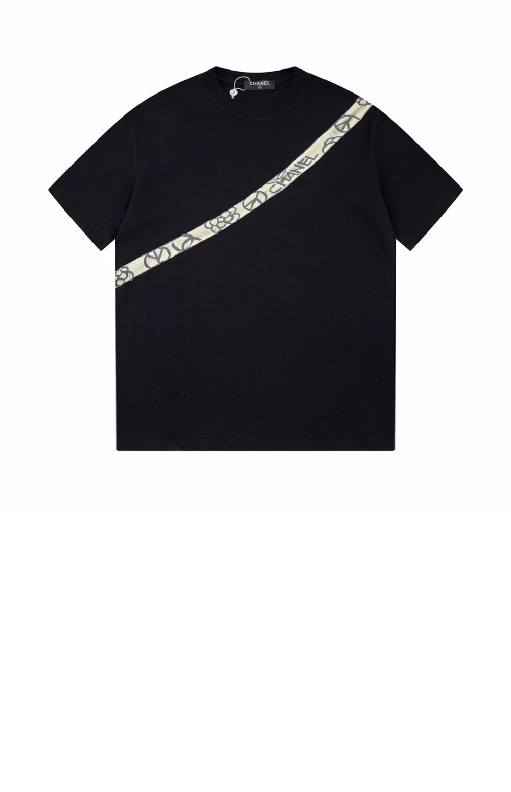 미러급레플리카사이트 | 명품레플리카 전문 쇼핑몰  | 퍼스트원 - 로고 프린트 반팔 > 샤넬