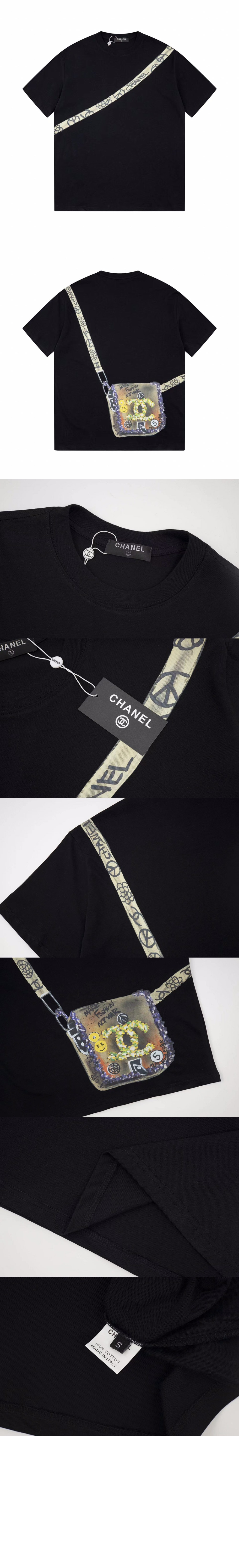 미러급레플리카사이트 | 명품레플리카 전문 쇼핑몰  | 퍼스트원 - 로고 프린트 반팔 > 샤넬