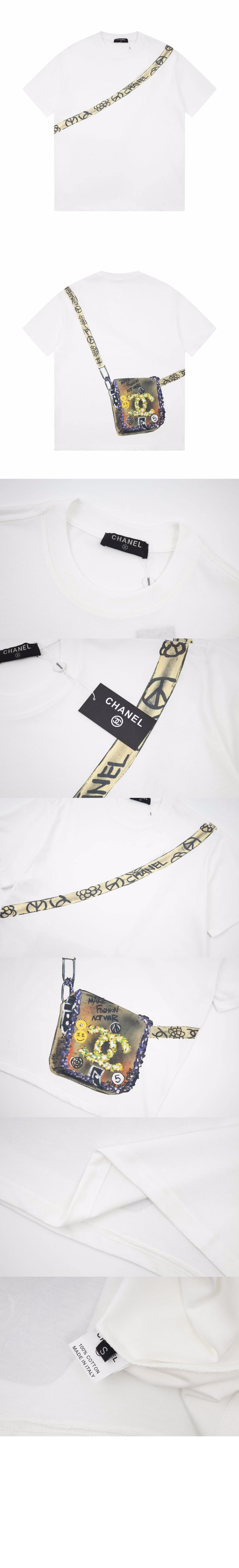 미러급레플리카사이트 | 명품레플리카 전문 쇼핑몰  | 퍼스트원 - 로고 프린트 반팔 > 샤넬