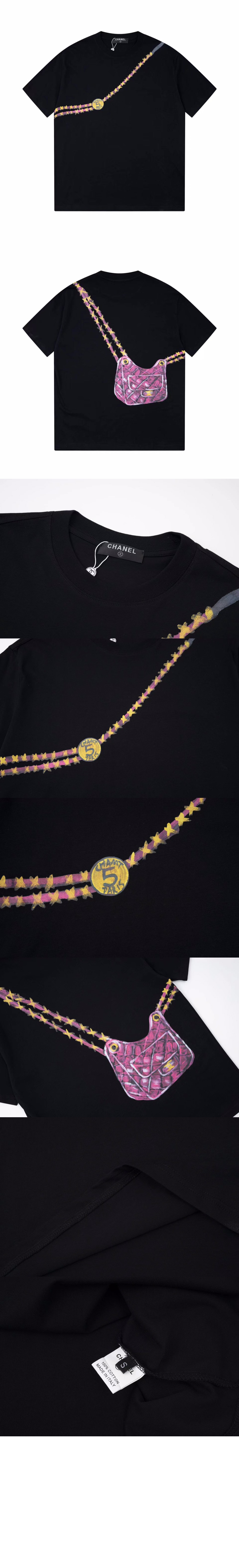 미러급레플리카사이트 | 명품레플리카 전문 쇼핑몰  | 퍼스트원 - 로고 프린트 반팔 > 샤넬