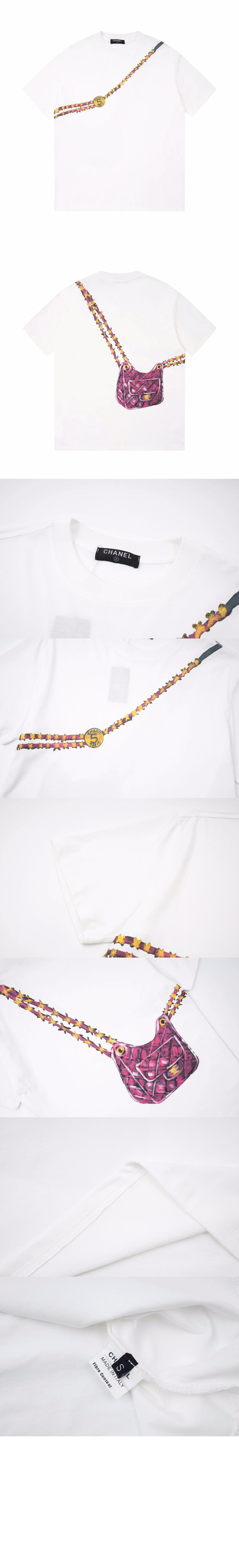 미러급레플리카사이트 | 명품레플리카 전문 쇼핑몰  | 퍼스트원 - 로고 프린트 반팔 > 샤넬