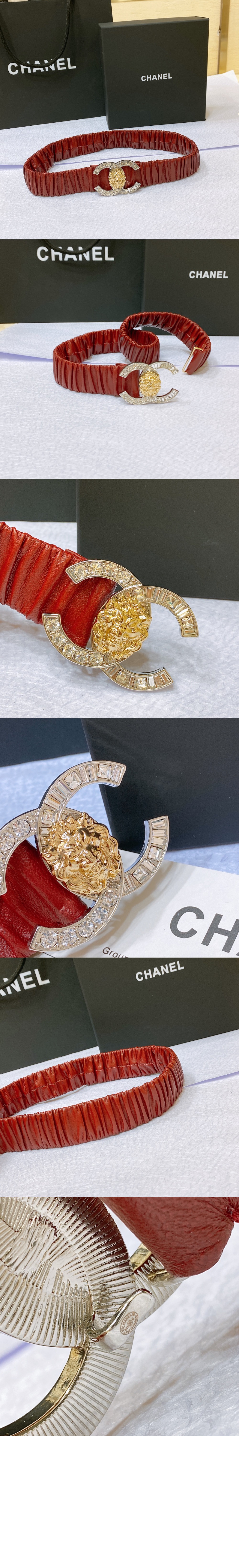 미러급레플리카사이트 | 명품레플리카 전문 쇼핑몰  | 퍼스트원 - 드릴 잠금 기능이 있는 클래식 벨트 AA9142 > 샤넬