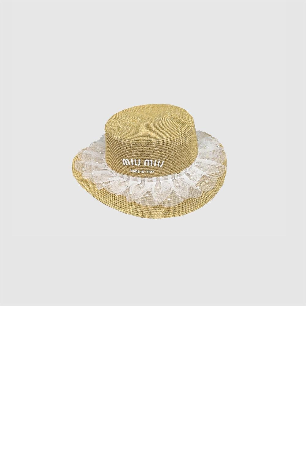 미러급레플리카사이트 | 명품레플리카 전문 쇼핑몰  | 퍼스트원 - 우븐 패브릭 모자 5HC117 > 미우미우