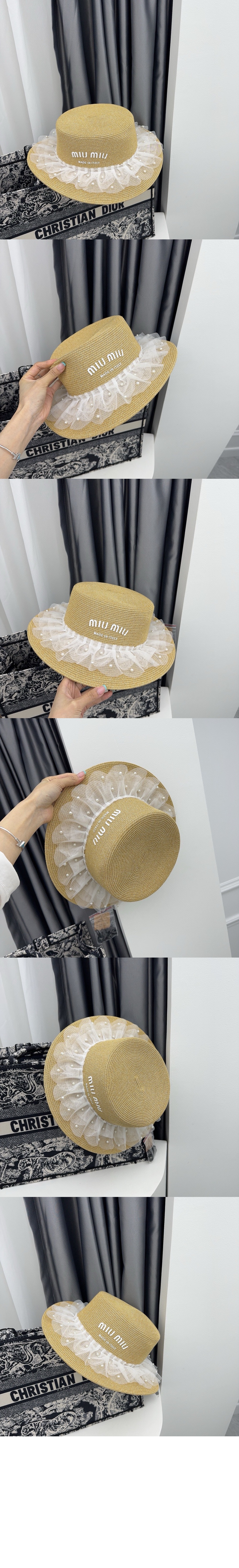 미러급레플리카사이트 | 명품레플리카 전문 쇼핑몰  | 퍼스트원 - 우븐 패브릭 모자 5HC117 > 미우미우