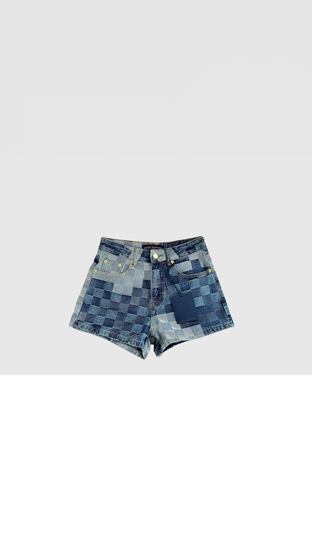 미러급레플리카사이트 | 명품레플리카 전문 쇼핑몰  | 퍼스트원 - 로고 데님 반바지 > 루이비통