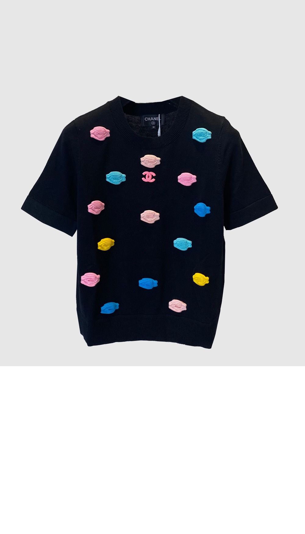 미러급레플리카사이트 | 명품레플리카 전문 쇼핑몰  | 퍼스트원 - 로고 프린트 반팔 > 샤넬