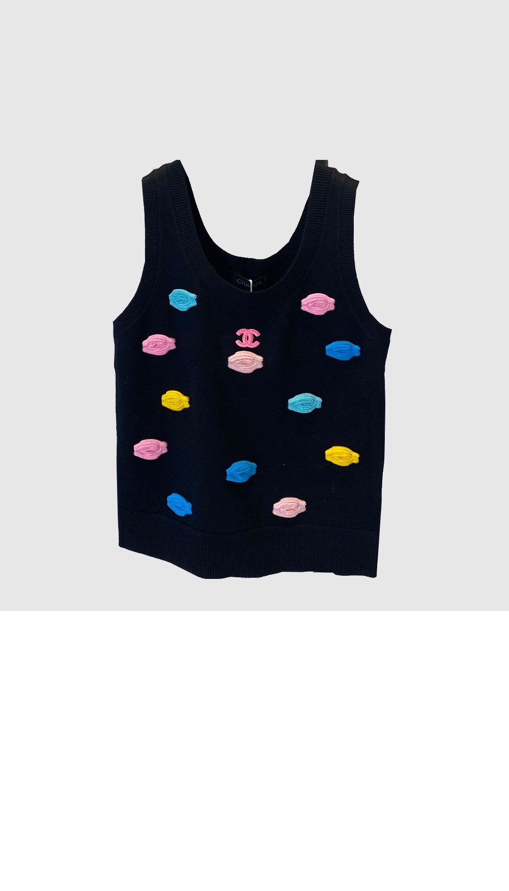 미러급레플리카사이트 | 명품레플리카 전문 쇼핑몰  | 퍼스트원 - 로고 민소매 톱 > 샤넬