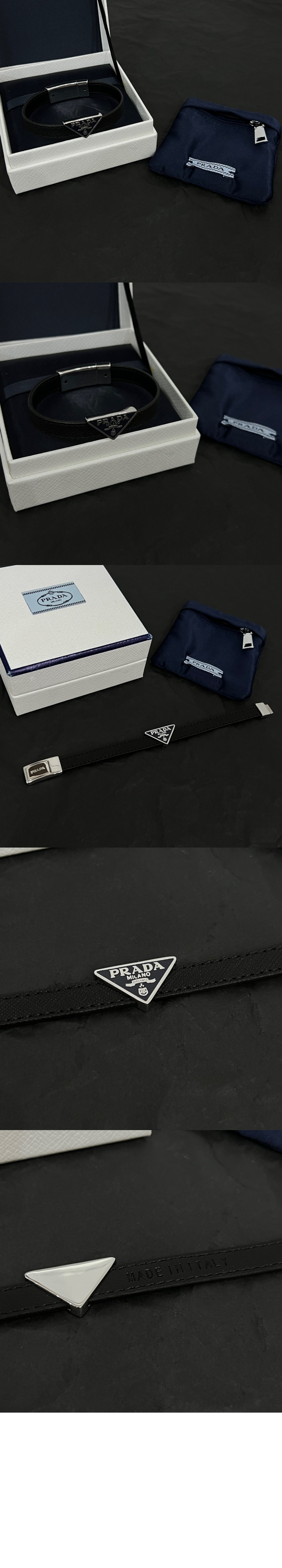 미러급레플리카사이트 | 명품레플리카 전문 쇼핑몰  | 퍼스트원 - 트라이앵글 로고 레더 브레이슬릿 2IB289 > 프라다