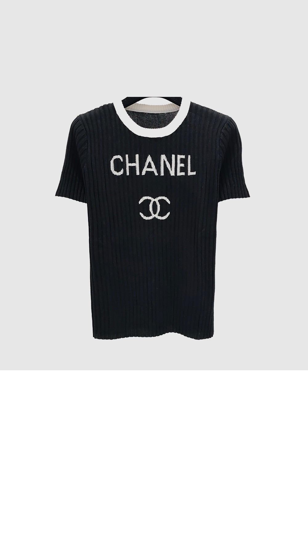 미러급레플리카사이트 | 명품레플리카 전문 쇼핑몰  | 퍼스트원 - 로고 프린트 반팔 > 샤넬