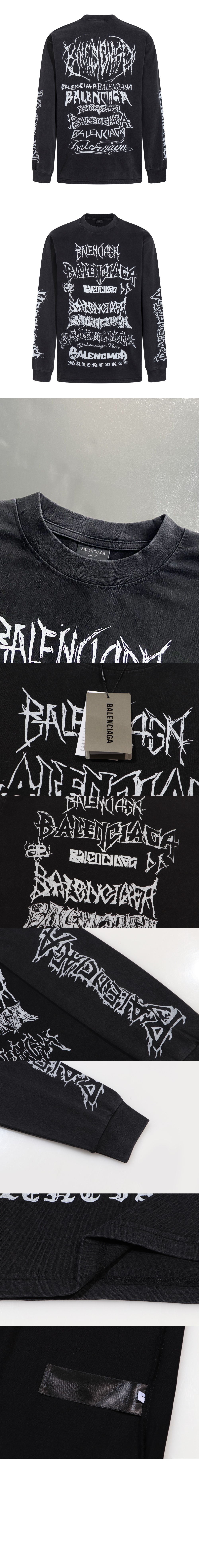 미러급레플리카사이트 | 명품레플리카 전문 쇼핑몰  | 퍼스트원 - 로고 프린트 긴팔 > 발렌시아가