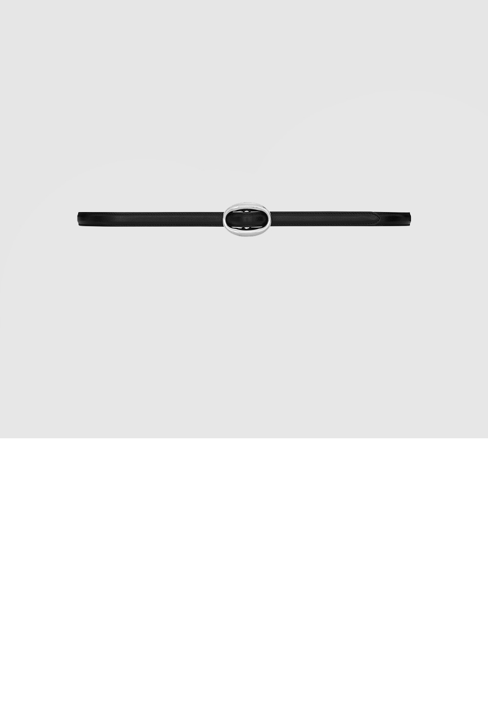 미러급레플리카사이트 | 명품레플리카 전문 쇼핑몰  | 퍼스트원 - 부드러운 가죽 소재의 타원형 버클 슬림 벨트 756409 > 생로랑