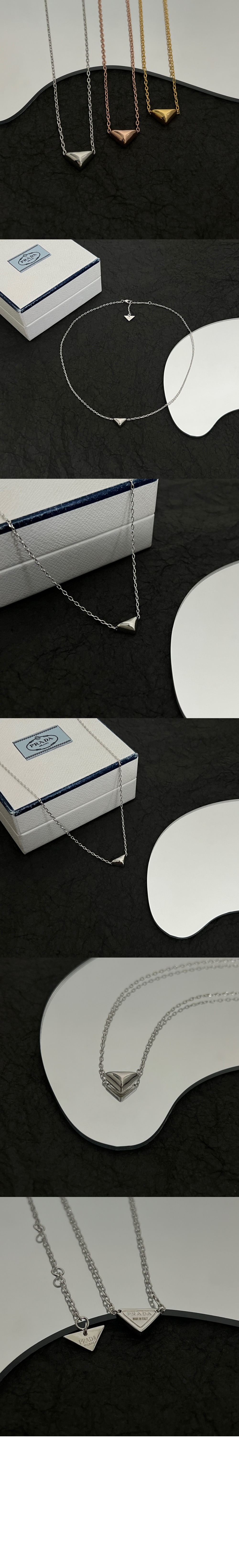 미러급레플리카사이트 | 명품레플리카 전문 쇼핑몰  | 퍼스트원 - 프라다 미니 트라이앵글 목걸이 1JCA36 > 프라다