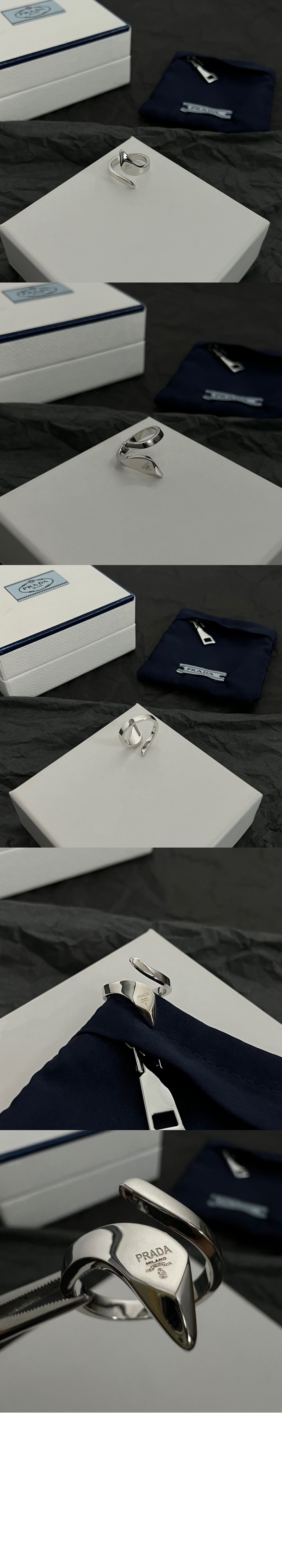 미러급레플리카사이트 | 명품레플리카 전문 쇼핑몰  | 퍼스트원 - 8k 화이트 골드 스네이크 반지 1JA136 > 프라다