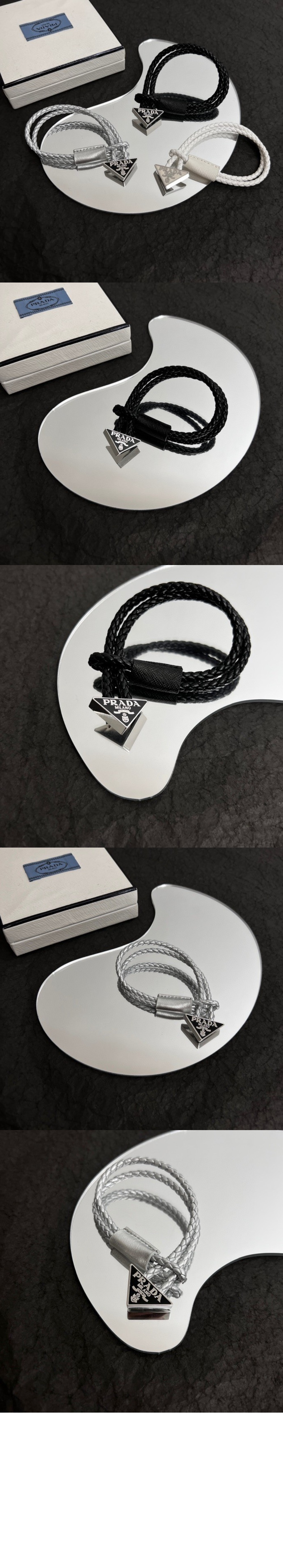 미러급레플리카사이트 | 명품레플리카 전문 쇼핑몰  | 퍼스트원 - 브레이디드 나파 가죽 브레이슬릿 2IB288 > 프라다
