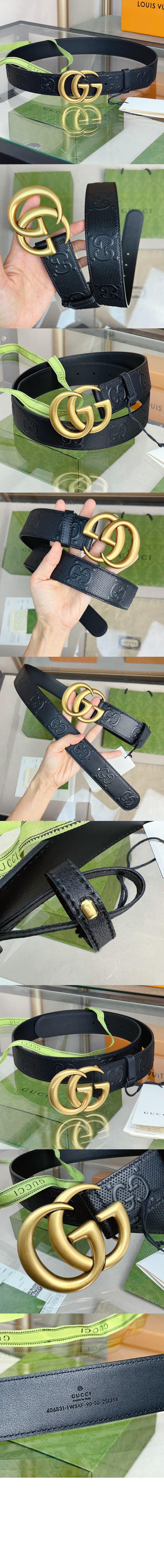 미러급레플리카사이트 | 명품레플리카 전문 쇼핑몰  | 퍼스트원 - GG 마몽 엠보스 레더 벨트 406831 > 구찌