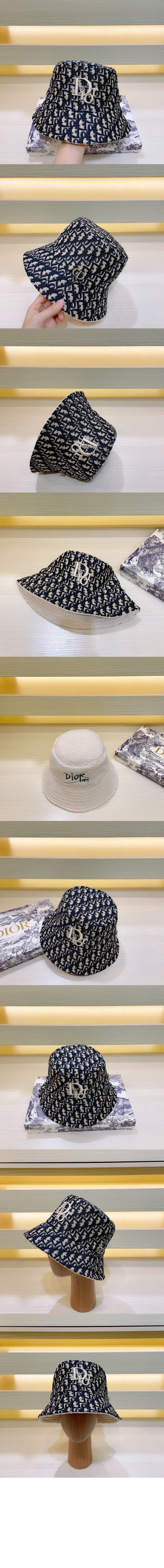 미러급레플리카사이트 | 명품레플리카 전문 쇼핑몰  | 퍼스트원 - 양면 디올 로고 버킷햇 68UL2 > 디올