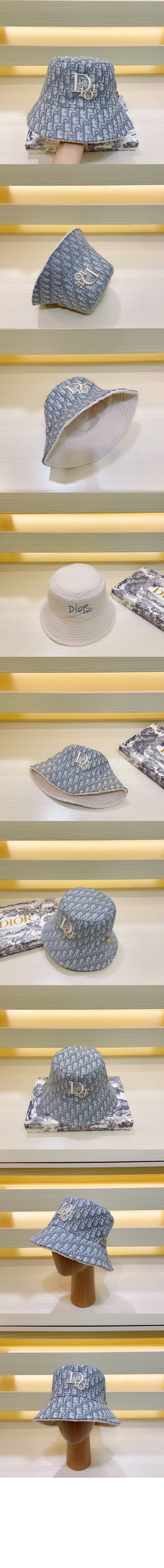 미러급레플리카사이트 | 명품레플리카 전문 쇼핑몰  | 퍼스트원 - 양면 디올 로고 버킷햇 68UL2 > 디올