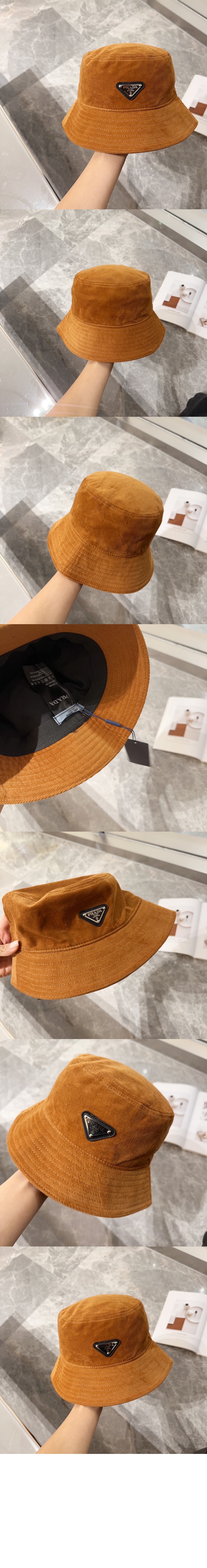 미러급레플리카사이트 | 명품레플리카 전문 쇼핑몰  | 퍼스트원 - 코듀로이 자수 벙거지 1HC257 > 프라다