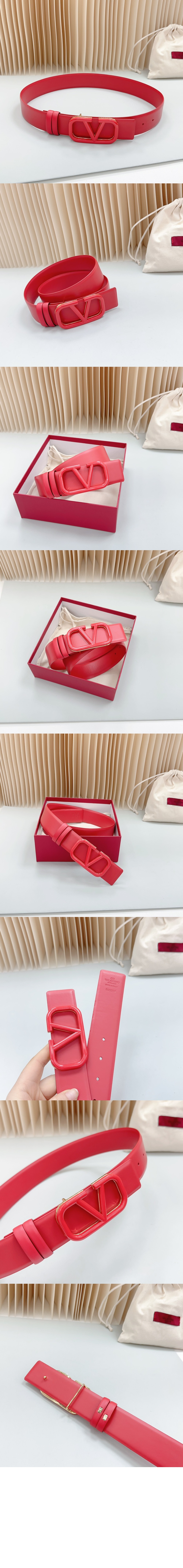 미러급레플리카사이트 | 명품레플리카 전문 쇼핑몰  | 퍼스트원 - 브이로고 로고가 있는 가죽 벨트 > 발렌티노