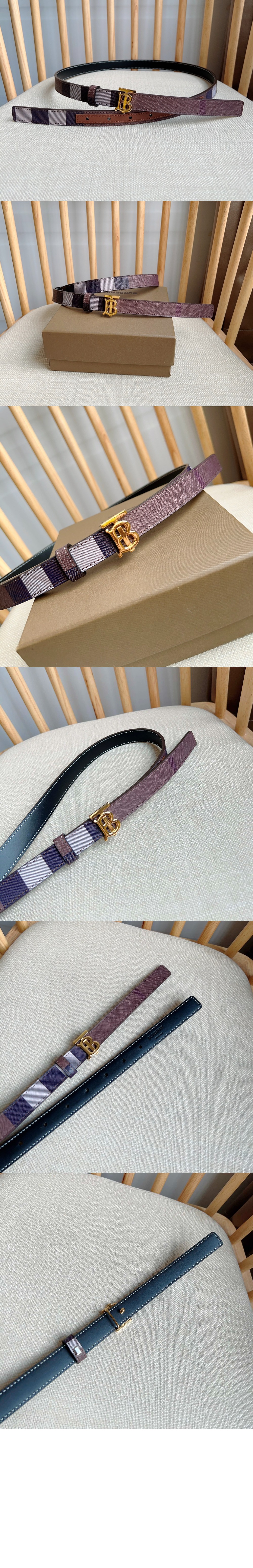 미러급레플리카사이트 | 명품레플리카 전문 쇼핑몰  | 퍼스트원 - 체크 레더 리버시블 TB 벨트 80623451 > 버버리