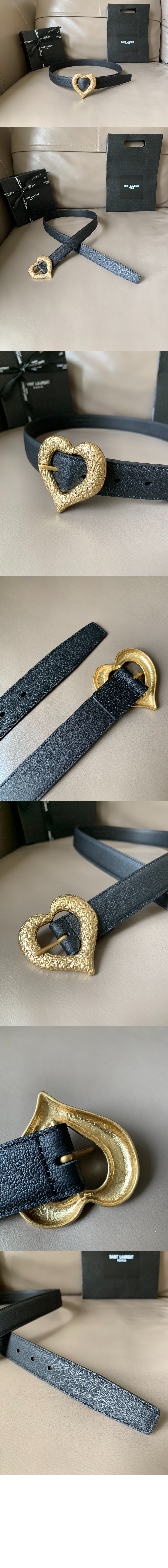 미러급레플리카사이트 | 명품레플리카 전문 쇼핑몰  | 퍼스트원 - 포니 이펙트 가죽 하트 모양 벨트 650322 > 생로랑
