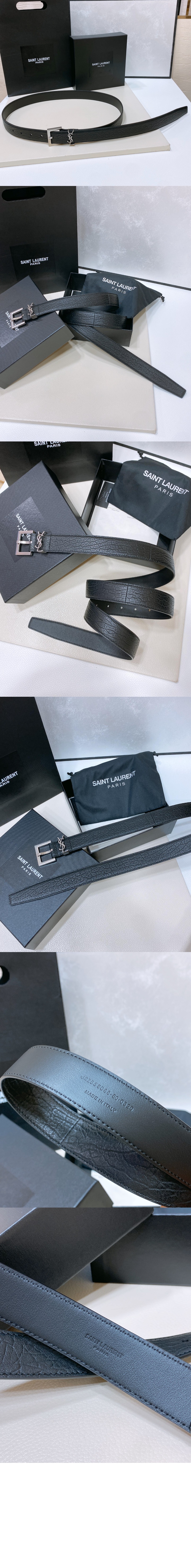 미러급레플리카사이트 | 명품레플리카 전문 쇼핑몰  | 퍼스트원 - 그레인 램스킨 소재의 CASSANDRE 벨트 784193 > 생로랑