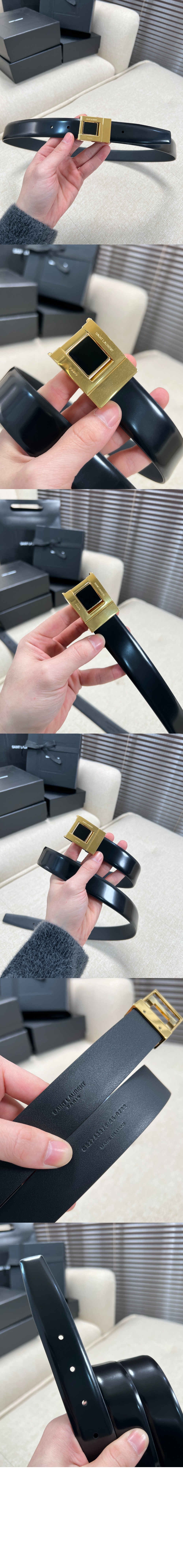 미러급레플리카사이트 | 명품레플리카 전문 쇼핑몰  | 퍼스트원 - 가죽 버클 벨트 763579 > 생로랑